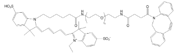 DBCO-PEG-CY5 二苯环辛炔聚乙二醇CY5 DBCO-PEG-Cyanine 5