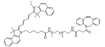 DBCO-PEG-CY5.5 二苯环辛炔聚乙二醇CY5.5 DBCO-PEG-Cyanine 5.5