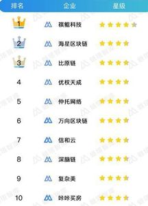 区块链排名(区块链排名前十的币)